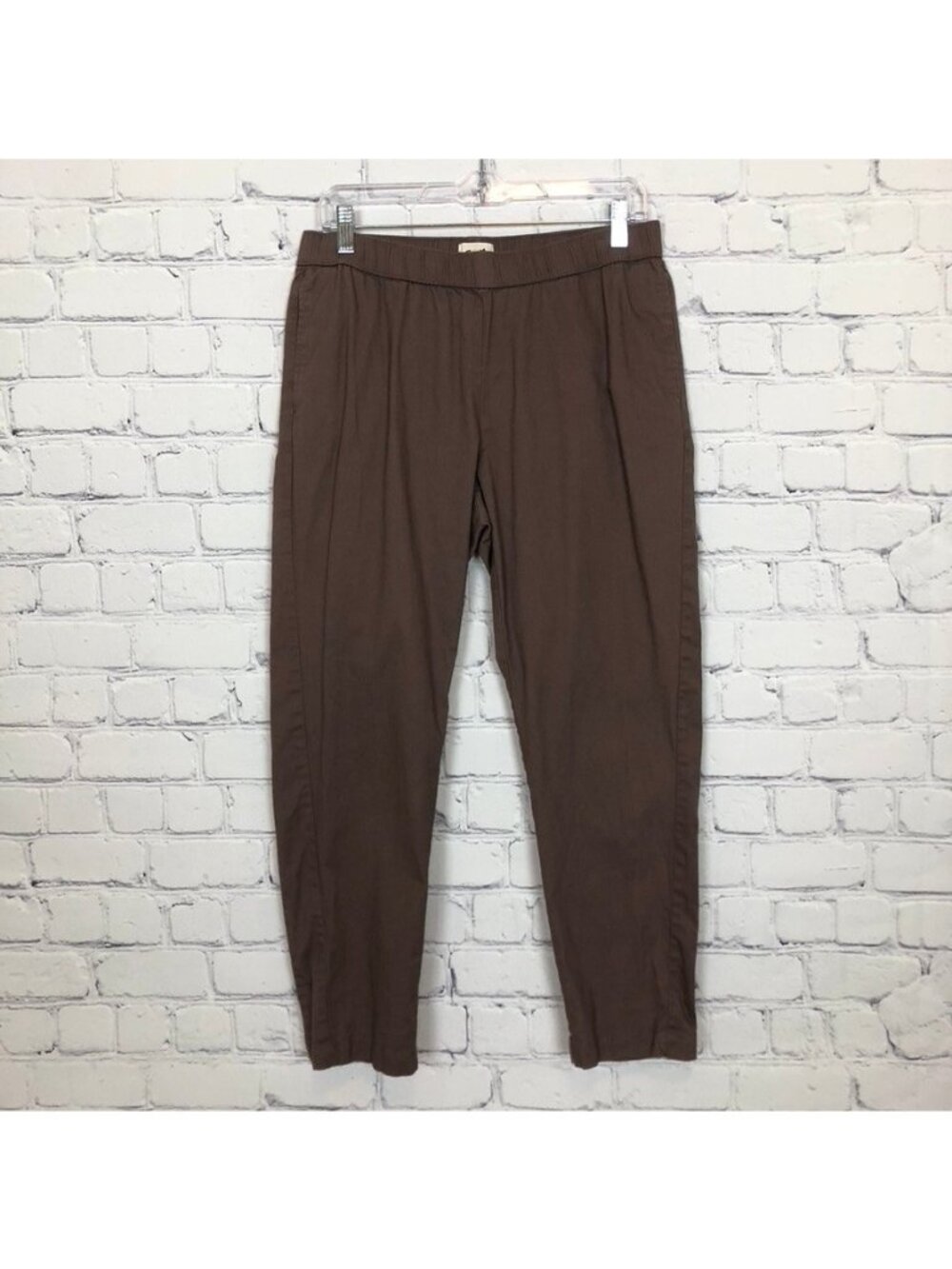 Pact Brown Pants Size M Organic Cotton Twill